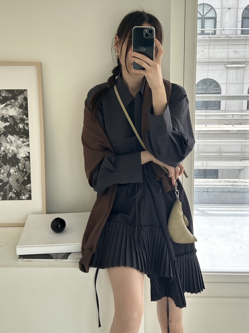 ME MO韓國直郵東大門代購女裝新品24秋冬職業人氣連衣裙ME MO連衣裙圖色2